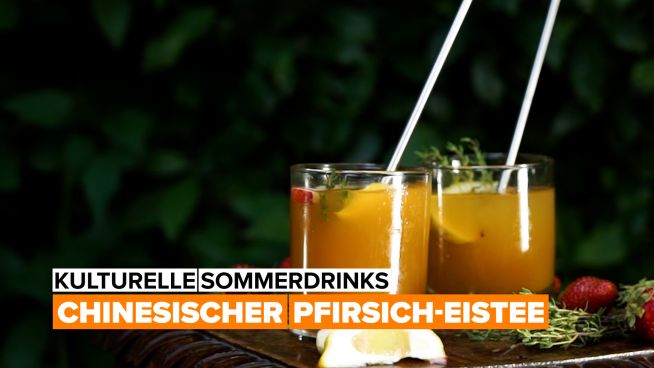 Kulturelle Sommerdrinks: chinesischer Pfirsich-Eistee