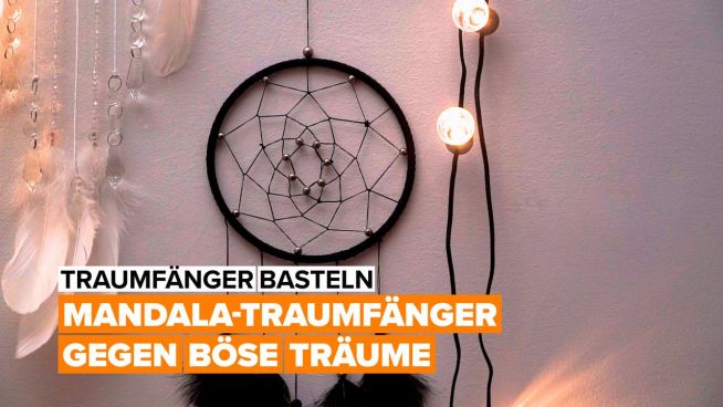 Ein Mandala-Traumfänger für einen erholsamen Schlaf