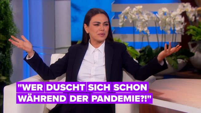 Mila Kunis verteidigt die Badegewohnheiten ihrer Kinder während der Pandemie